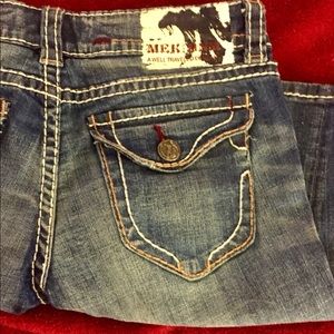 Mek Light Denim Bermuda Shorts